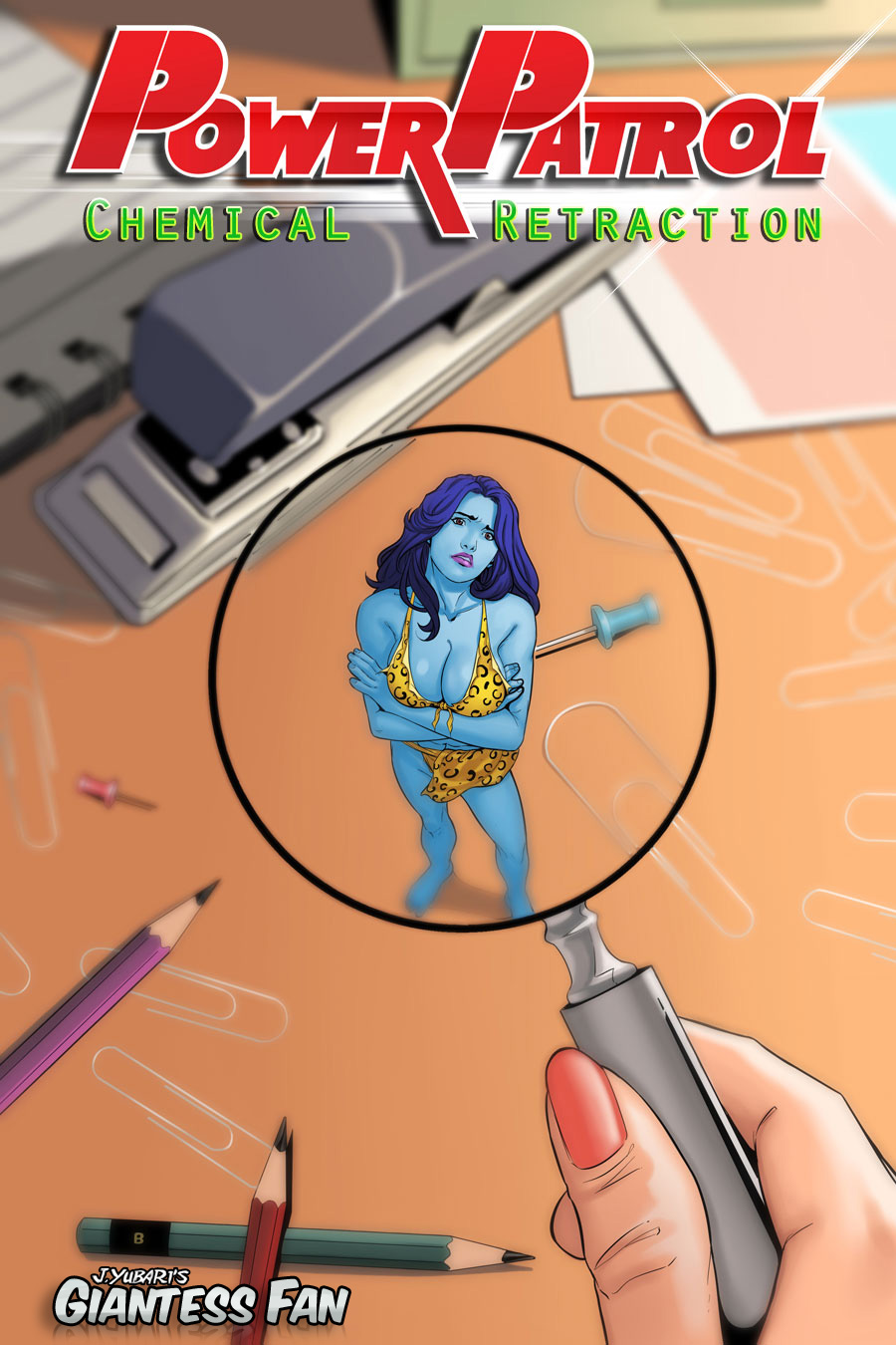 Shrunken Blue Girl – Chemical Retraction is out - Giantess Fan blog